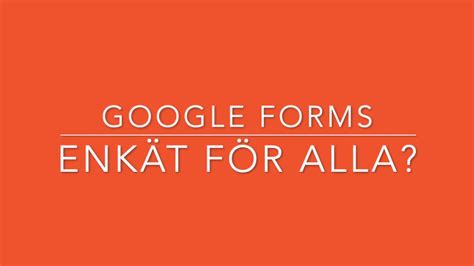 Google enkät